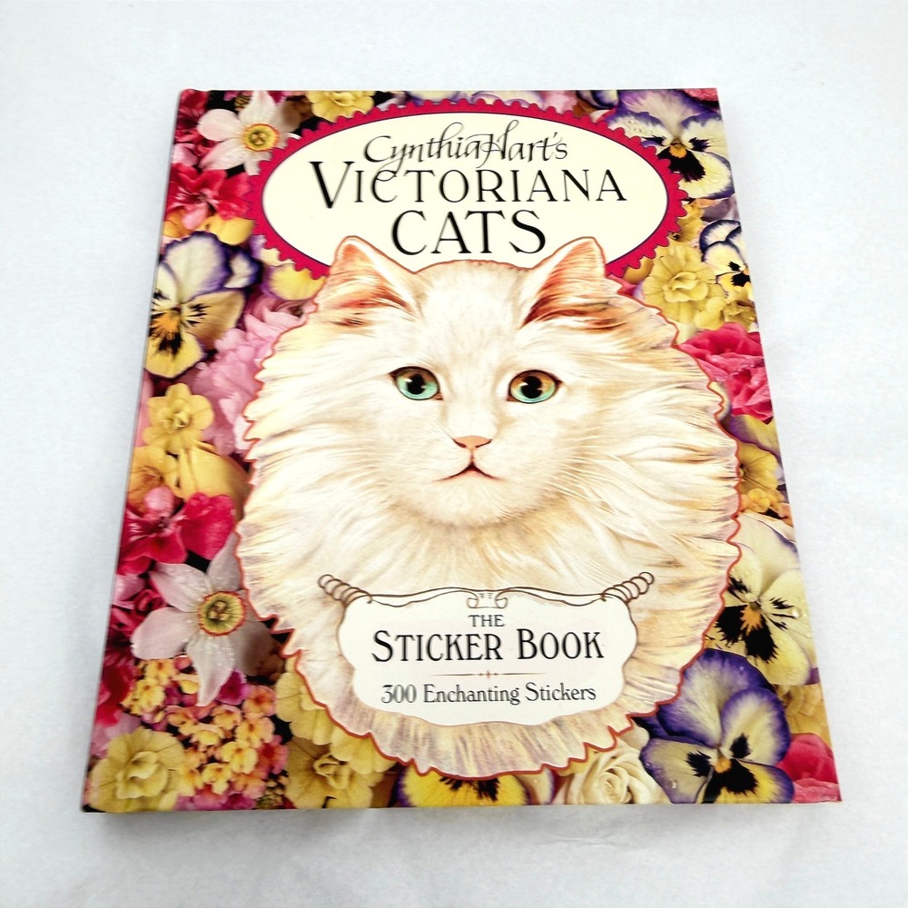 Cynthia Hart Victoriana Cats STICKER Book Floral Ephemera Crafting Junk Journal